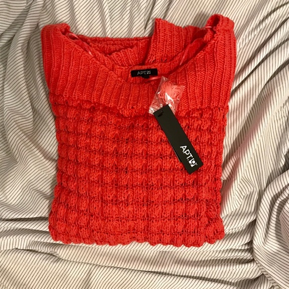 Apt. 9 Orange Knit Long Sweater - Picture 4 of 4